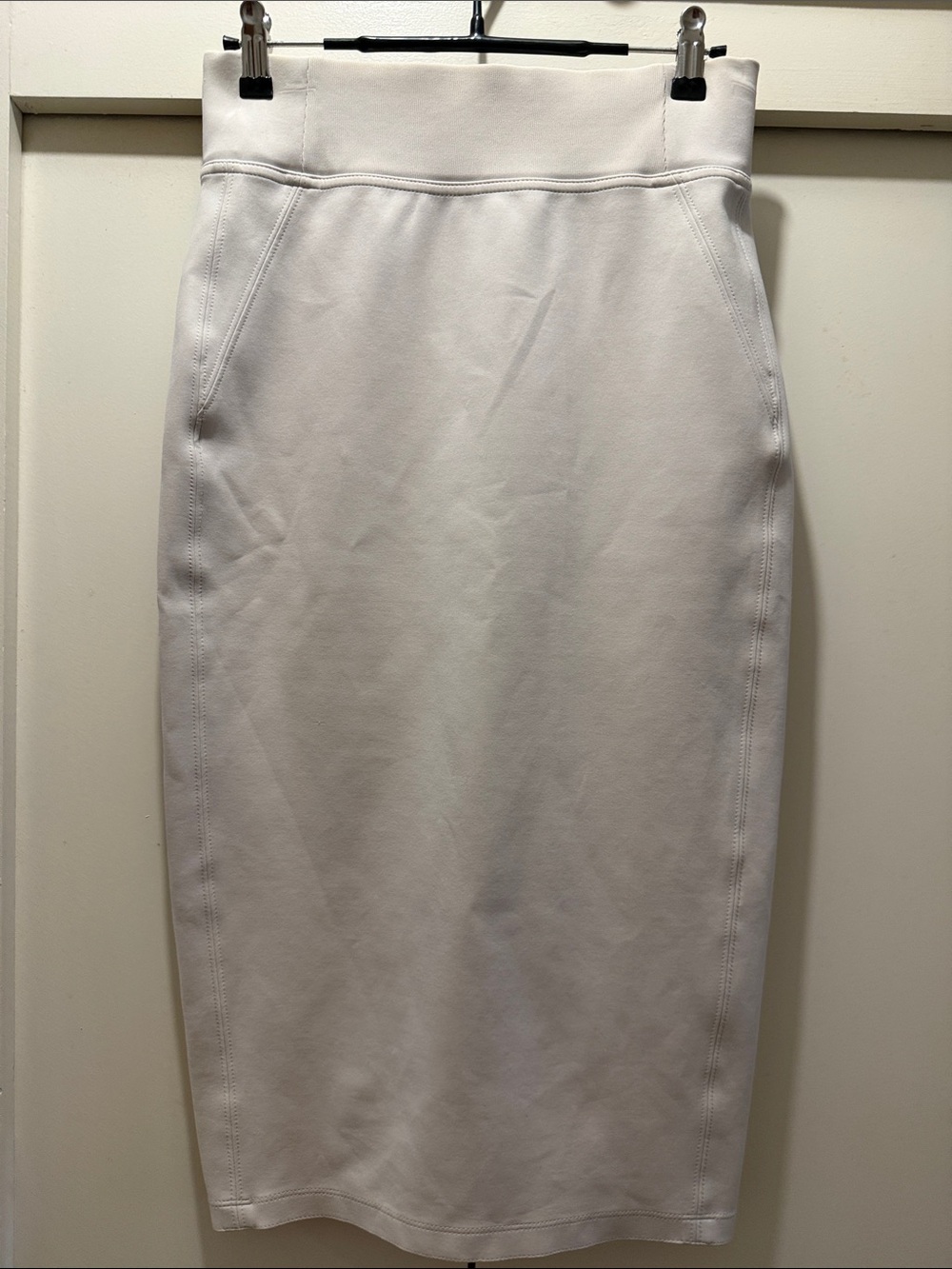 MaxMara White High-Waist Pencil Skirt